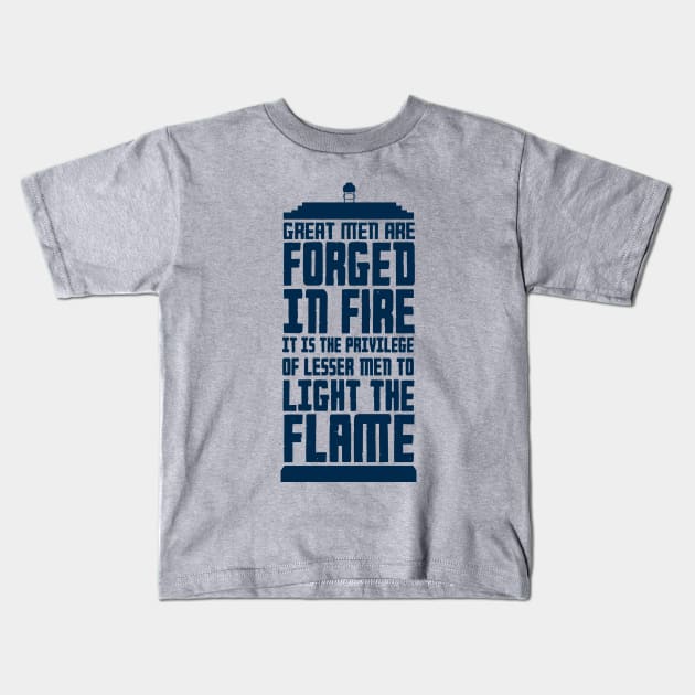 Great men are forged in Fire Kids T-Shirt by Neon-Light